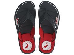 Chinelo Rider Start III Dedo Adulto 12499 Cinza / Vermelho