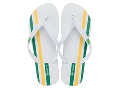 Chinelo Ipanema Brasil Light Adulto Branco / Branco / Verde