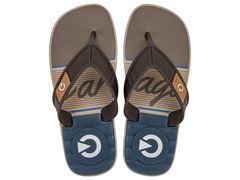 Chinelo Cartago Dakar Dedo Infantil 10808 Bege / Marrom / Azul