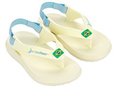 Chinelo Rider R1 Brasil Dedo Baby 12676 Bege / Bege / Azul