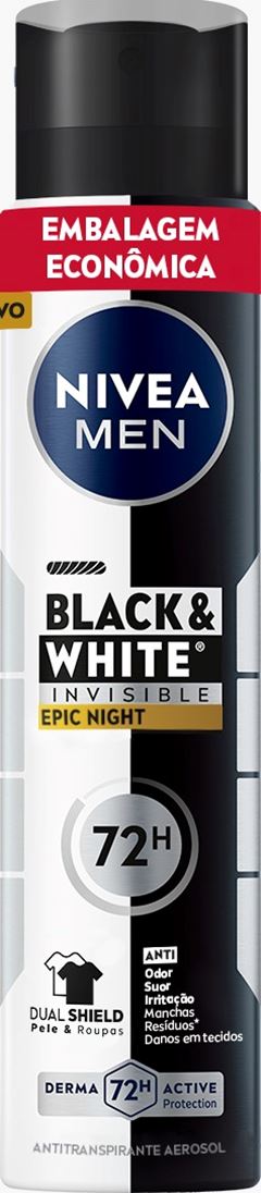 Desodorante Nivea Aero Black & White Invisible Epic Night 200ml