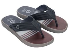 Chinelo Cartago Montreal Dedo Adulto 11729 Cinza/Basalto/Bordo