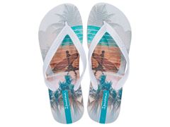 Chinelo Ipanema Classica Urbana Masculino 25373 Branco / Azul / Bege