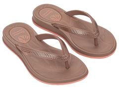Chinelo Ipanema Shine 27569 Marrom Mocca / Rosa