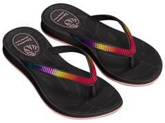 Chinelo Ipanema Shine 27569 Preto / Rosa Doce