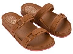 Chinelo Ipanema Shine 27571 Marrom Pecan / Rosa