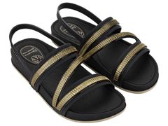 Sandália Ipanema Shine 27572 Preto / Bege
