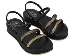 Chinelo Ipanema Shine Up Sand 27574 Preto / Bege