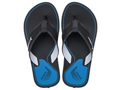 Chinelo Rider Sense Dedo Infantil 12702 Preto / Preto / Azul