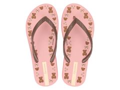 Chinelo Ipanema Day Inf 27383 Rosa Doce/Marrom Urso