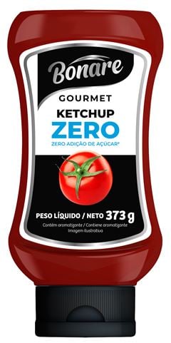 Ketchup Bonare Top Down Gourmet Zero 373g